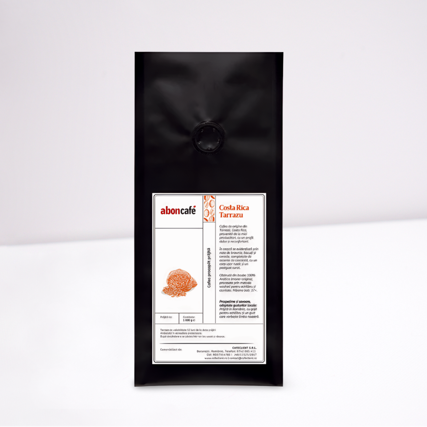 Aboncafe Costa Rica Tarrazu Cafea boabe 1 Kg
